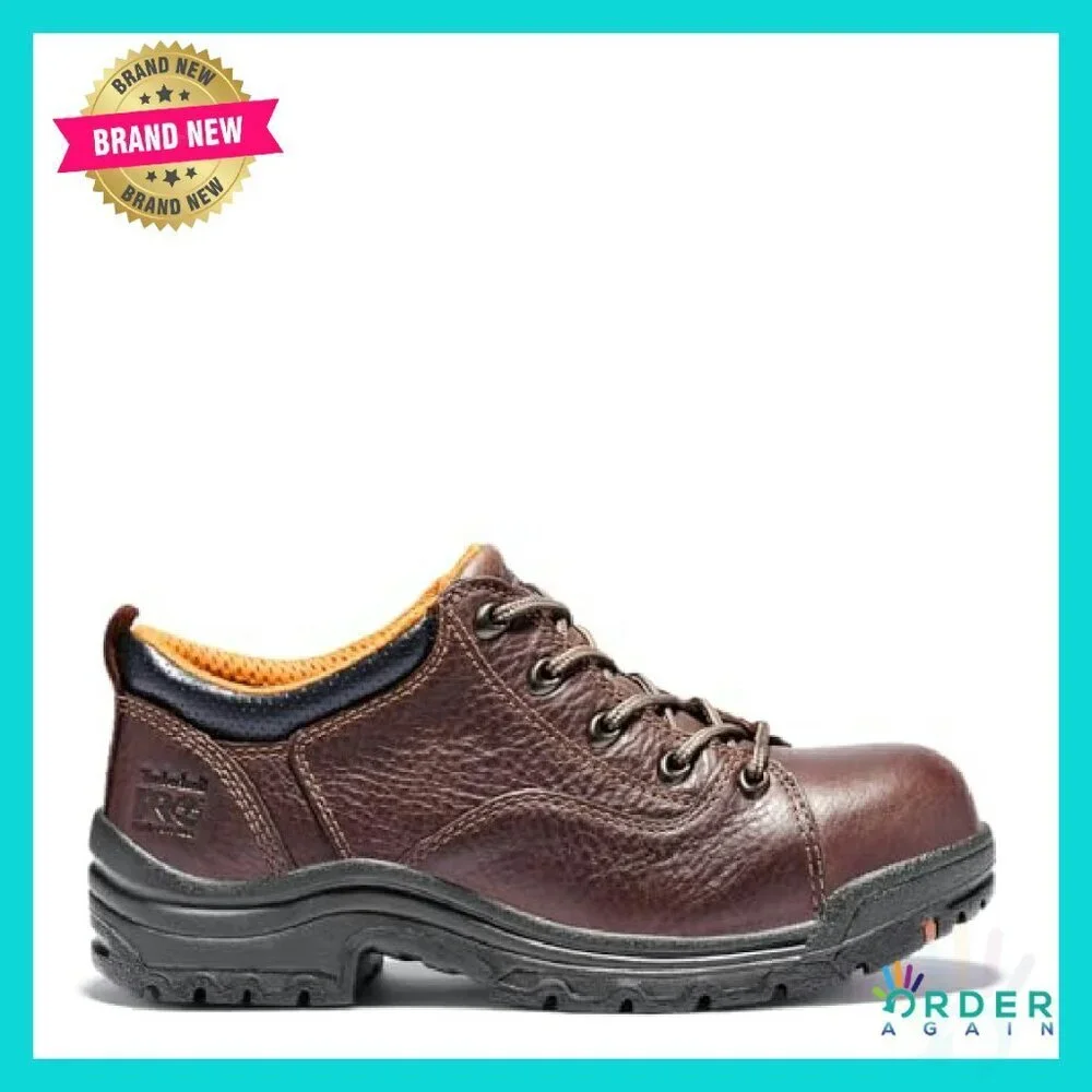 Women's Oxford Work Shoes Safety Toe Comfort Industrial Professional Classic - Picture 3 of 8